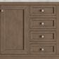 James Martin Vanities Chicago 72" Double Bathroom Vanity in Whitewashed Walnut with 3 cm Victorian Silver Quartz Top and Rectangular Sinks, , large