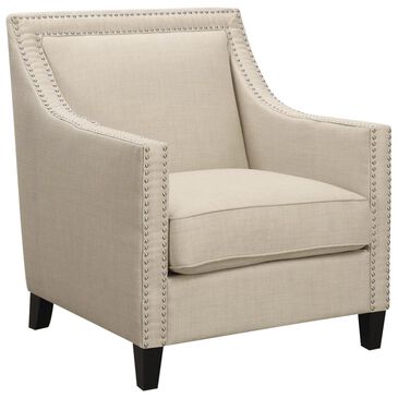 Mayberry Hill Erica Accent Chair with Walnut Leg in Heirloom Natural, , large