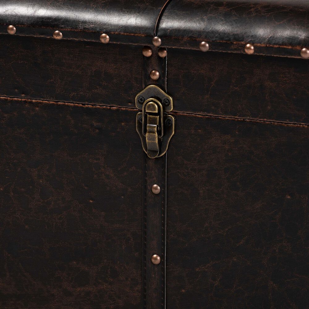 Baxton Studio Janna Storage Ottoman in Dark Brown, , large