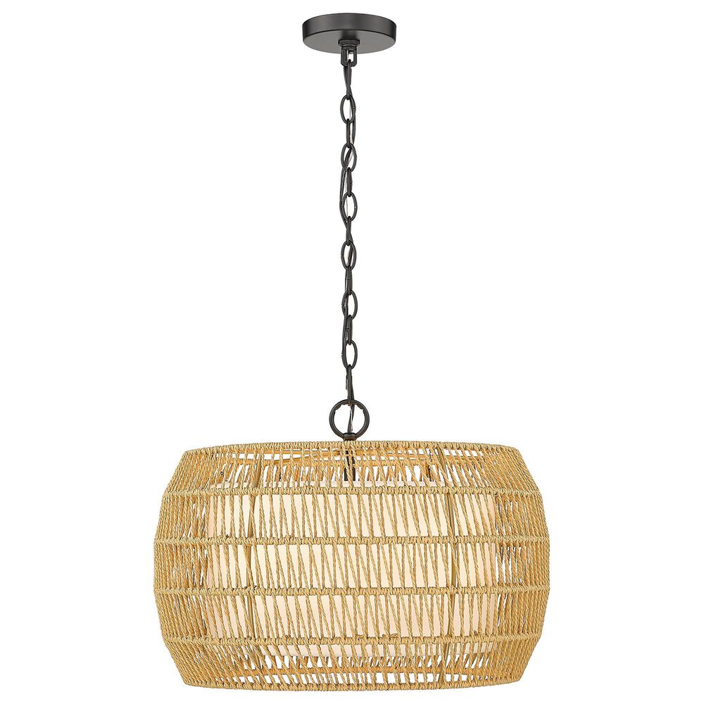 Golden Lighting Everly 4-Light Chandelier in Matte Black, , large