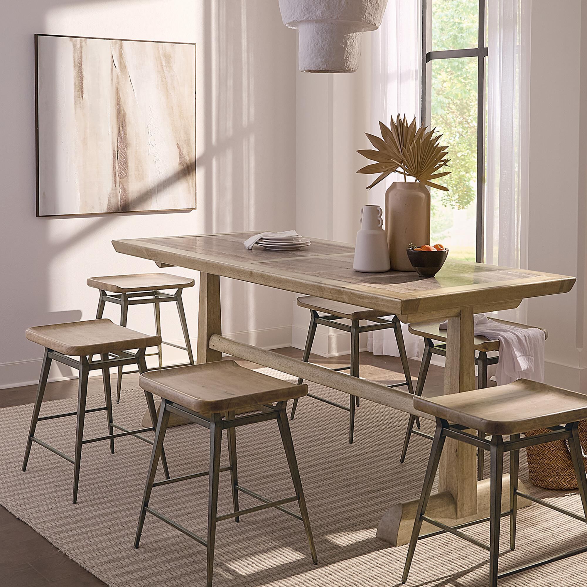 Hooker Furniture Vineyard Row Friendship Dining Table in Sonoma