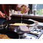 Joseph Joseph Space Steel 11" Non-Stick Frying Pan with Folding Handle and Lid in Stainless Steel, , large