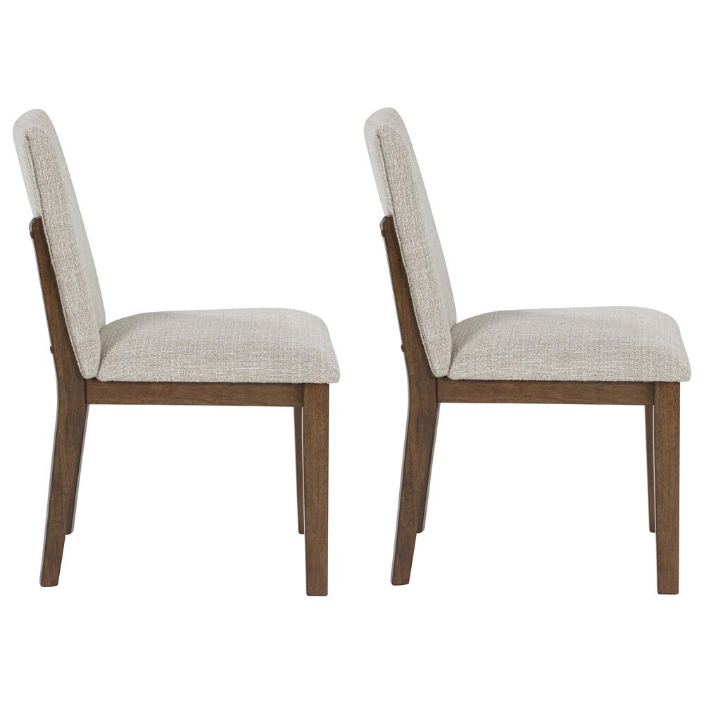 Ashley Kraeburn Dining Chair Set of 2 in Beige and Brown, , large
