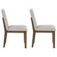 Ashley Kraeburn Dining Chair Set of 2 in Beige and Brown, , large