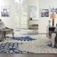 Nourison Aloha ALH05 7"10" x 10"6" Ivory and Navy Indoor/Outdoor Area Rug, , large