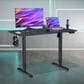 Rta Products Llc Zenith Electric Height Adjustable Sit-to-Stand Desk in Black, , large