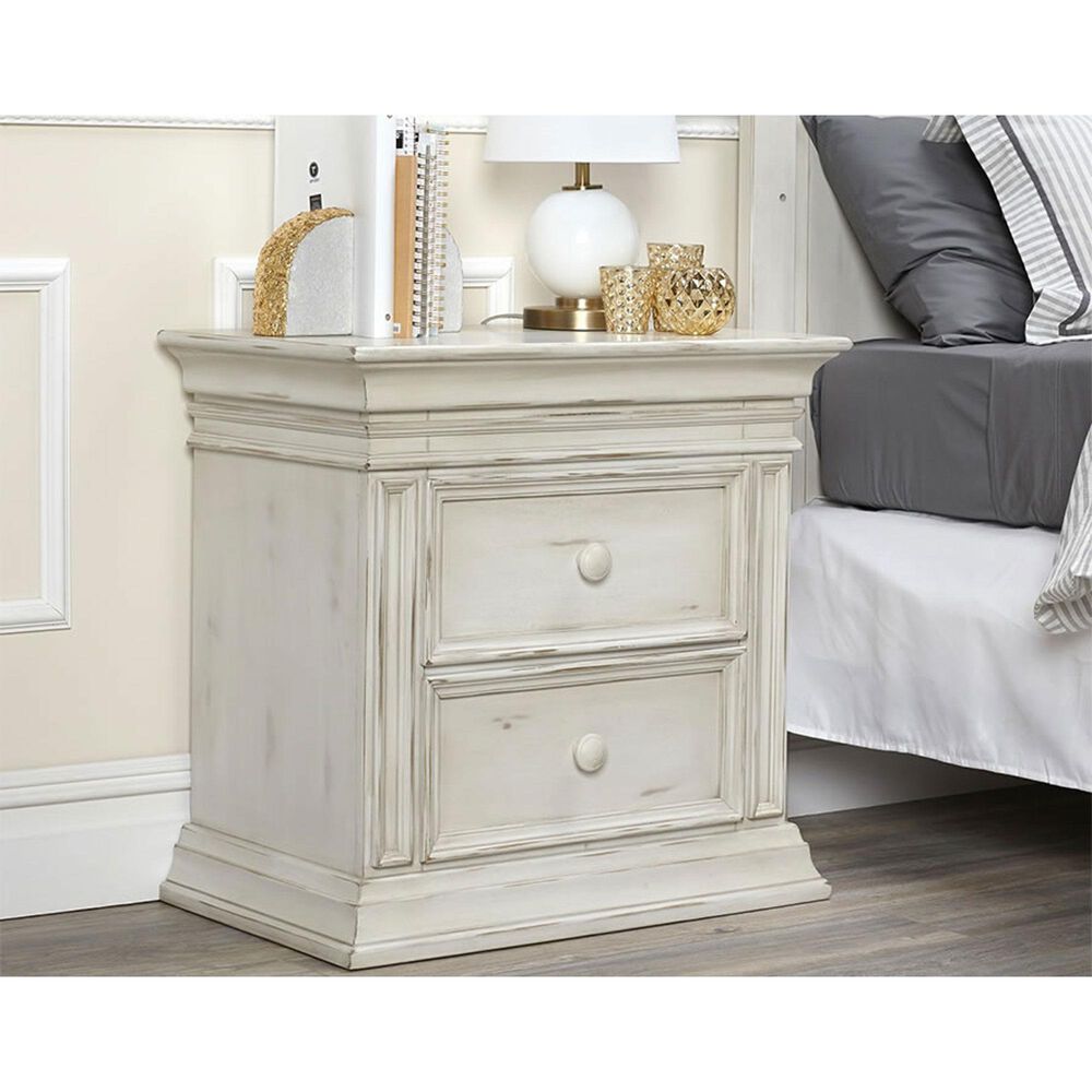 Munire Vienna 2 Drawer Nightstand in Antique White