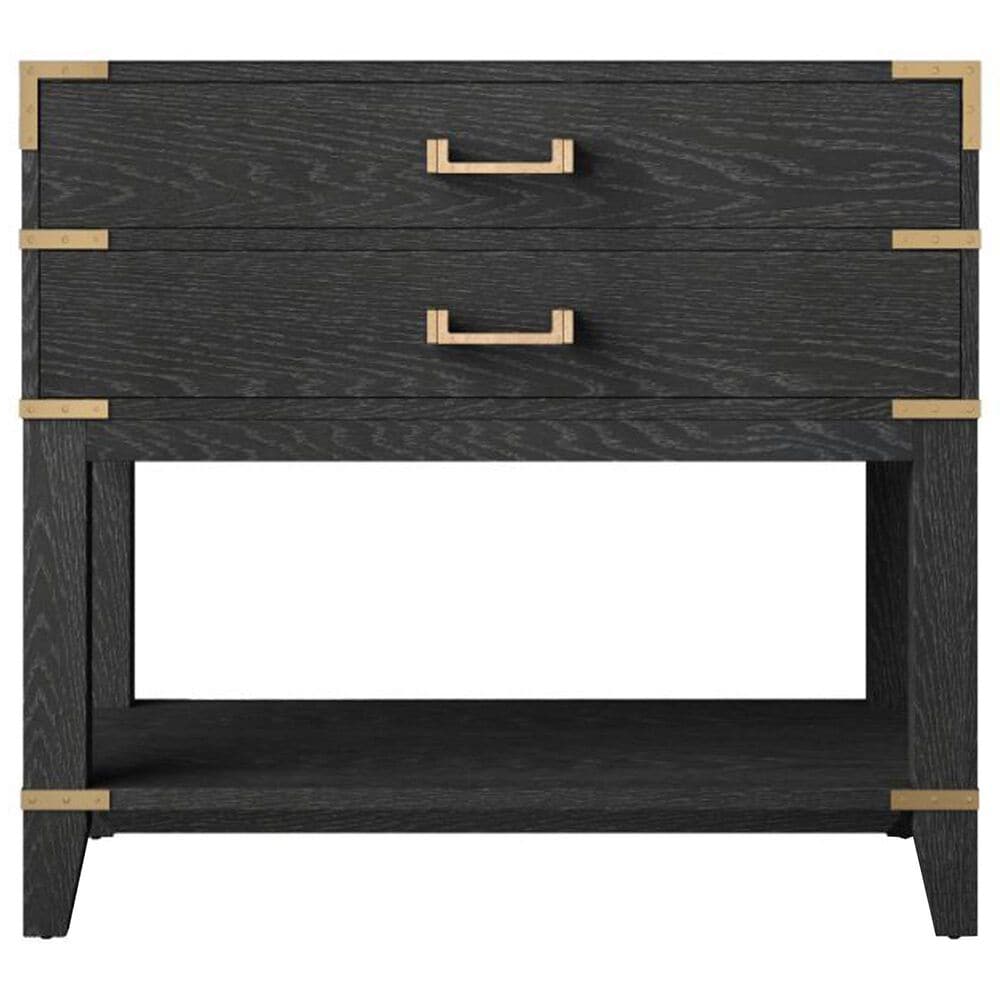 Lexora Home Norwalk 36&quot; Single Bathroom Vanity in Black Oak with White Cultured Marble Top and Rectangular Sink, , large