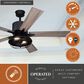 Vaxcel Elkhart 52" LED Ceiling Fan in Black, , large