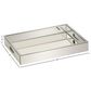 Maple and Jade U Select Wooden Rectangle Mirrored Tray in Silver, , large