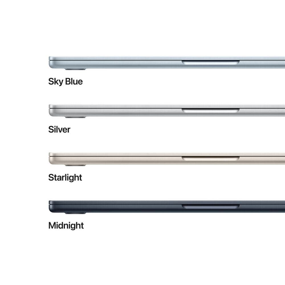Apple MacBook Air 13-inch Laptop M4 chip - 10 Core CPU - 10 Core GPU - 24GB Memory - 512GB SSD - Sky Blue &#40;Latest Model&#41;, , large