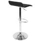 LumiSource Bistro-Ale 3-Piece Bar Set with Black Cushion in Silver and Chrome, , large