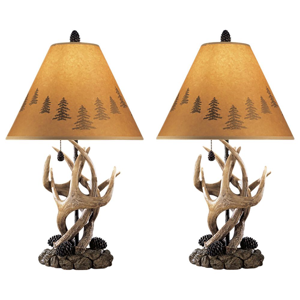Ashley Derek Table Lamp in Brown (Set of 2), , large