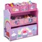 Delta Children Peppa Pig 6-Bin Design and Store Toy Organizer in Pink, , large