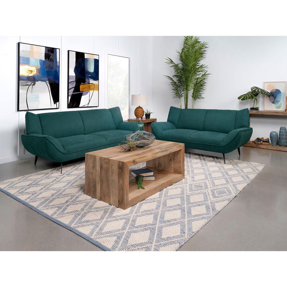 37B Acton Stationary Sofa in Teal Blue, , large