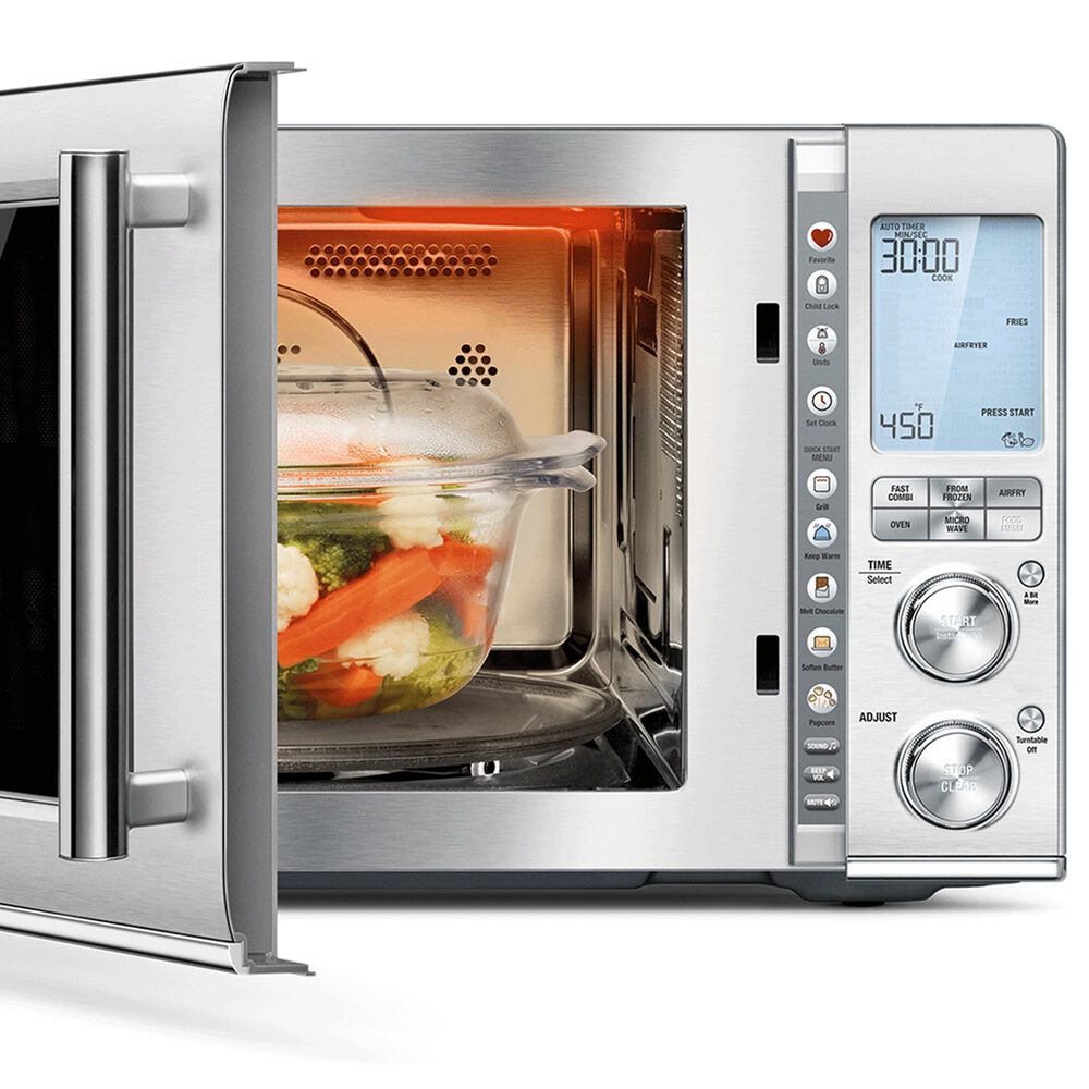 Breville 1.1 Cu. Ft. Combi Wave 3-In-1 Convection Microwave and Brushed Stainless Steel, , large