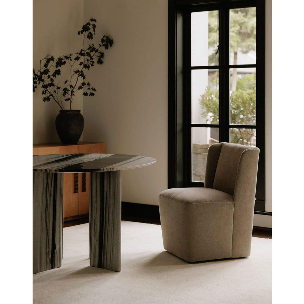 Moe&#39;s Home Collection Cormac Rolling Side Chair in Warm Sand, , large
