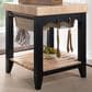 Linon Home Decor Kolton Kitchen Island in Black and Natural, , large