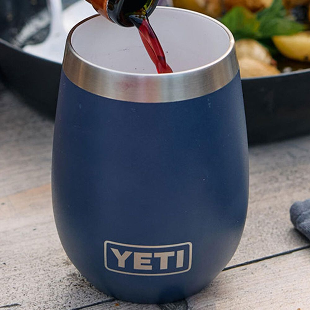 YETI Rambler 10 Oz Wine Tumbler with MagSlider Lid in Navy, , large