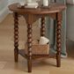 Forma & Co Turn Wood End Table in Cocoa Brown, , large