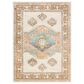 Surya Bodrum BDM-2313 5"3" x 7"3" Ivory, Saffron, Gray, Aqua, Camel and Coral Area Rug, , large