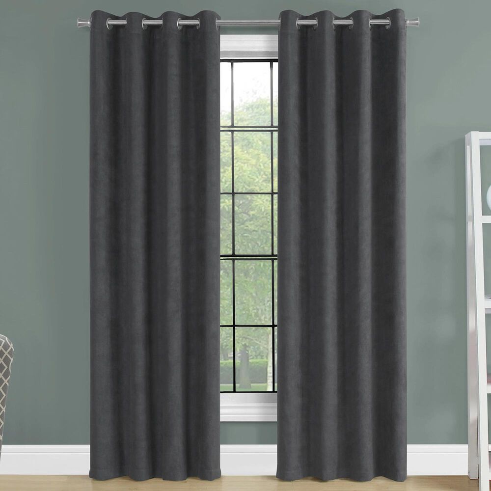 Monarch Specialties 54&quot; x 48&quot; Curtain Panel in Grey &#40;Set of 2&#41;, , large