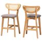 Baxton Studio Dannell Counter Stool in Natural Oak (Set of 2), , large