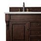 James Martin Vanities Brookfield 60" Double Bathroom Vanity in Burnished Mahogany with 3 cm Lime Delight Quartz Top and Rectangular Sinks, , large