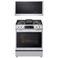 LG 2-Piece Kitchen Package with 6.3 Cu. Ft. Gas Slide-In Range and Microwave in Print Proof Stainless Steel, , large