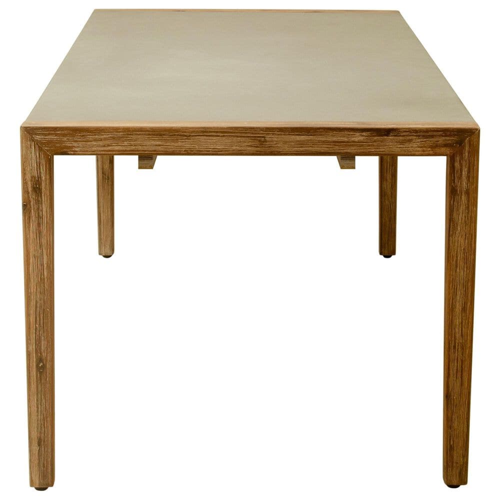 Zuo Modern Kata Outdoor Dining Table in Gray and Brown - Table Only, , large