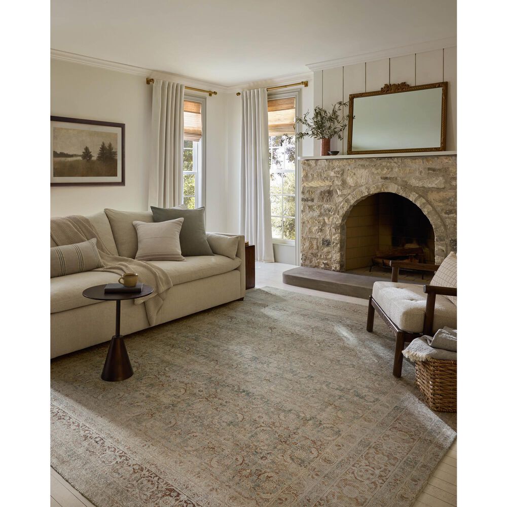 Magnolia Home Wimberly Sky and Copper 9&#39;6&quot; x 14&#39; Area Rug, , large