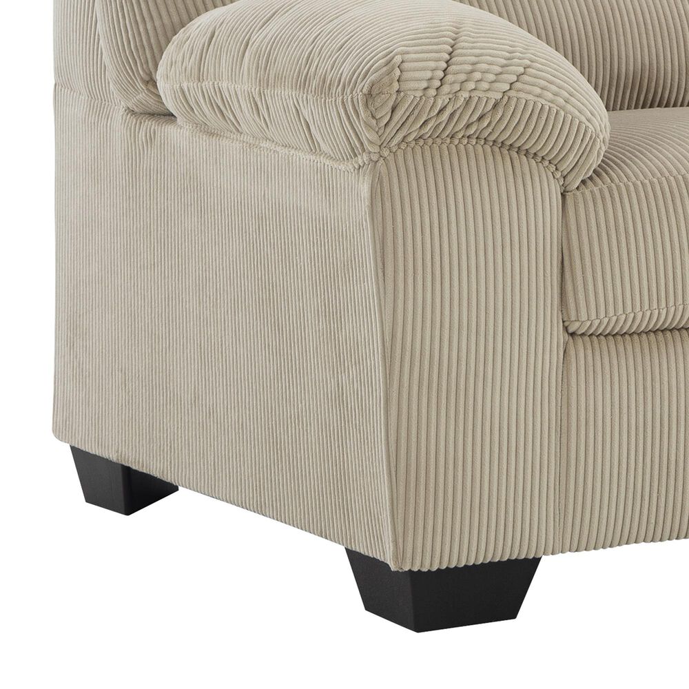 Ashley SimpleJoy Stationary Sofa and Loveseat Set in Sand, , large