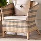 Baxton Studio Elda Rattan Accent Chair in Neutral, , large
