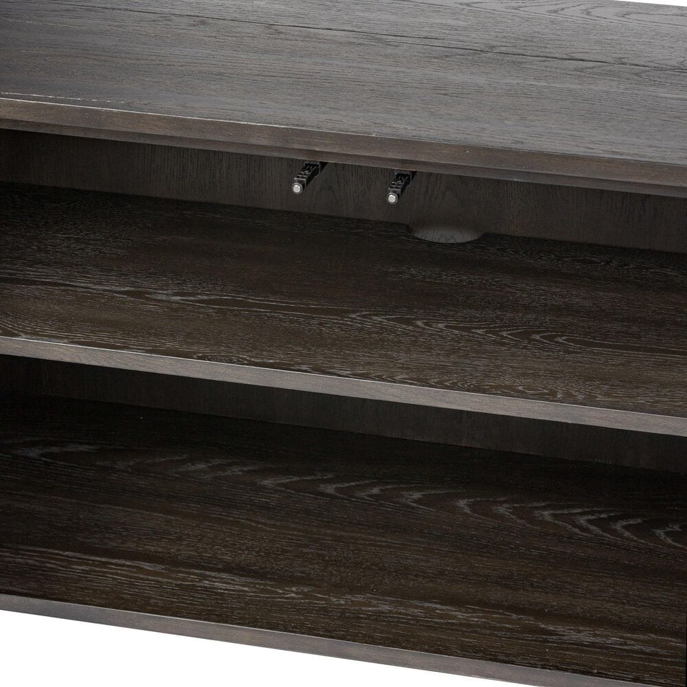 Four Hands Fisher 6-Shelf Bookcase in Smoked Black, , large