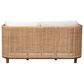 Baxton Studio Edda Stationary Sofa with Natural Rattan in Neutral, , large