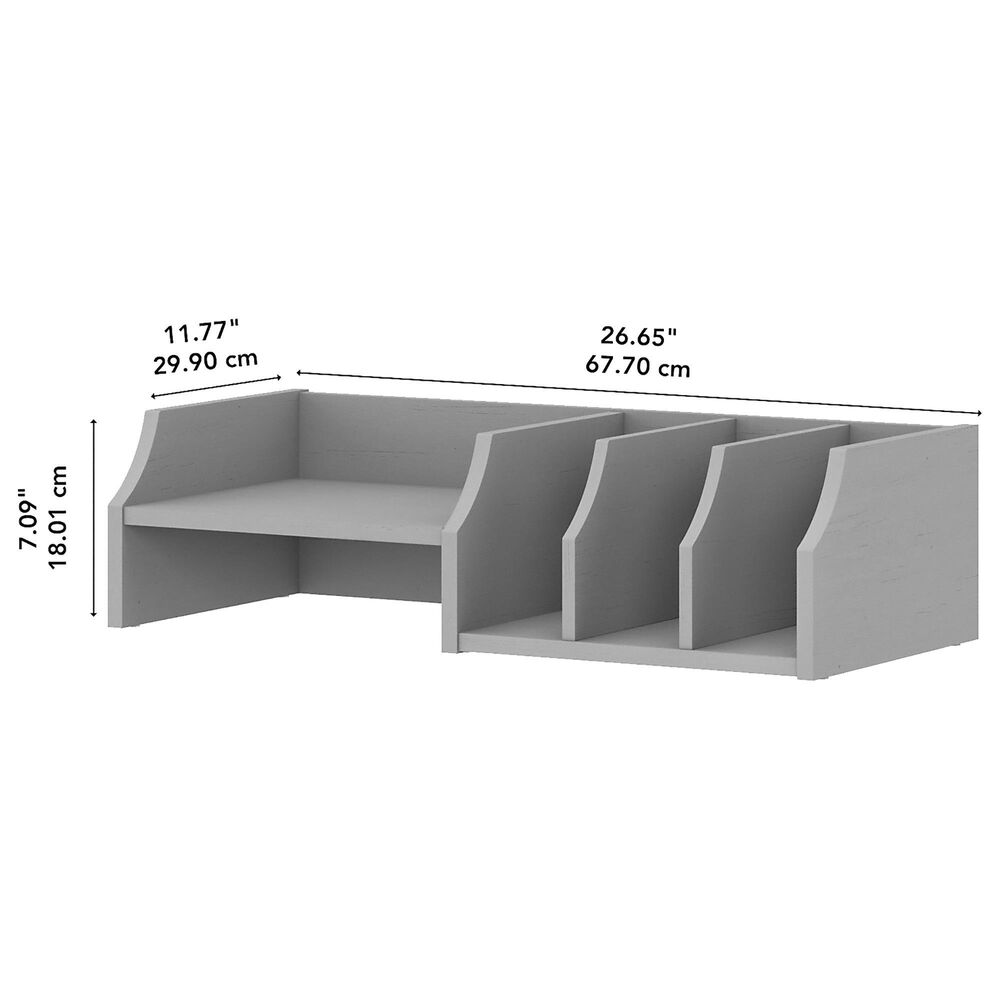 Bush Key West Desktop Organizer in Cape Cod Gray Nebraska Furniture Mart