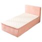 HOMLUX Plush Twin Mattress with Pink Headboard, , large