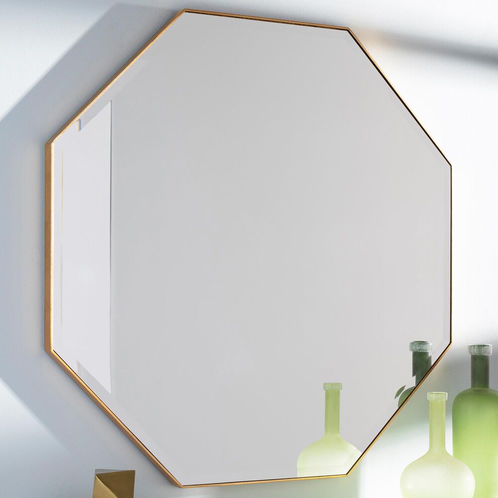 Surya Mccord Wall Mirror in Gold, , large