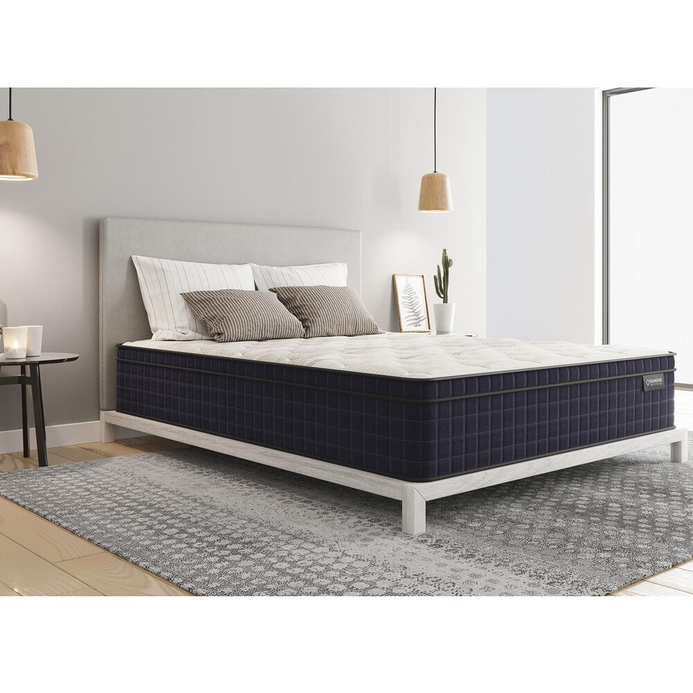 Hearth and Haven Diamond  Nina Copper Medium Euro Top Twin Mattress, , large