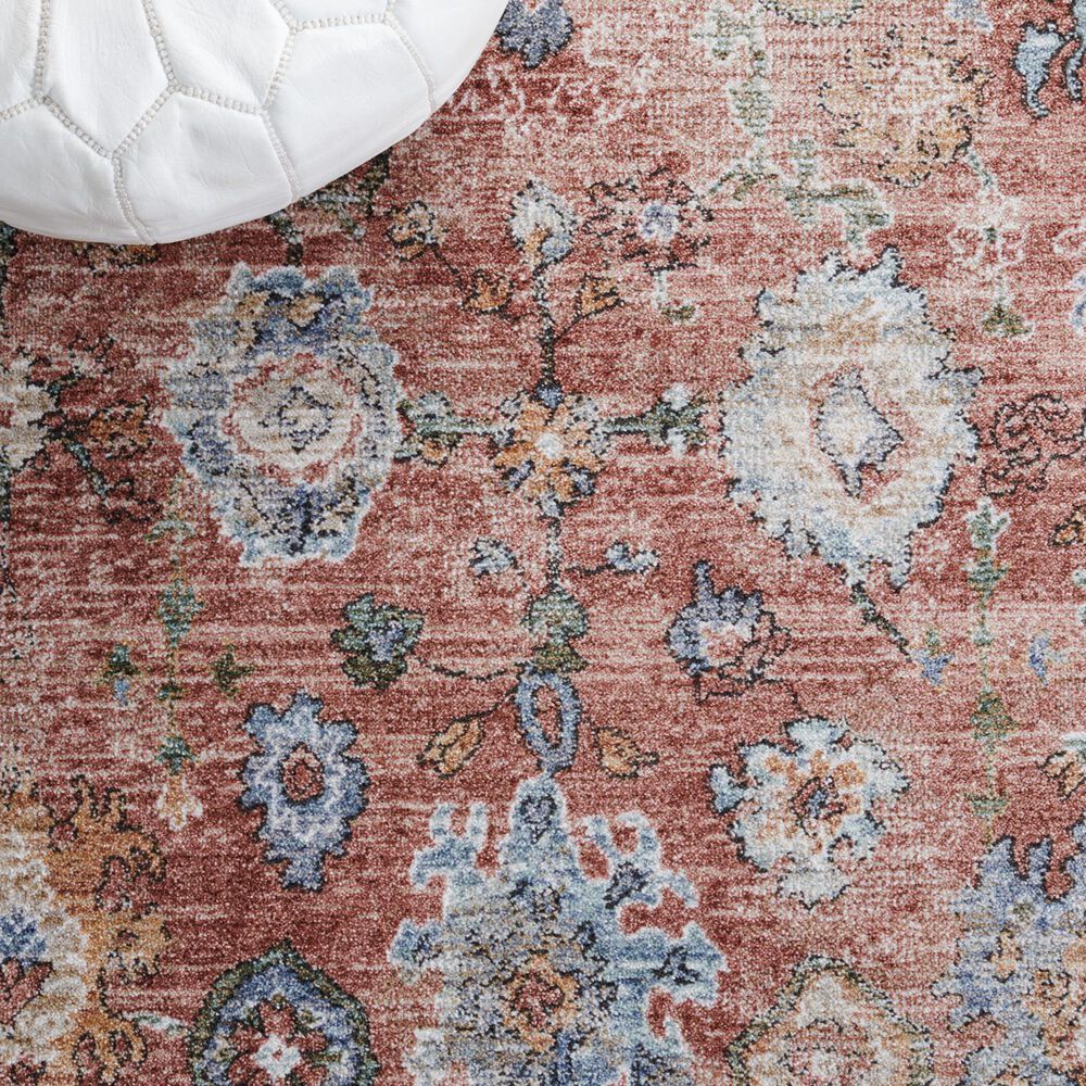 Safavieh Jasmine JSM338P 5&#39;3&quot; Square Rust and Blue Area Rug, , large