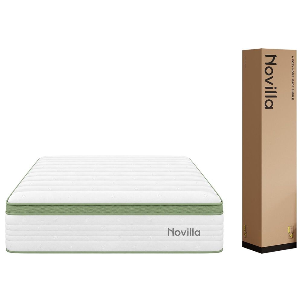 Novilla Grove 14" Medium Hybrid Queen Mattress in a Box, , large