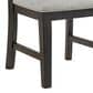 Mayberry Hill Montrose Side Chair with Light Grey Fabric in Espresso, , large