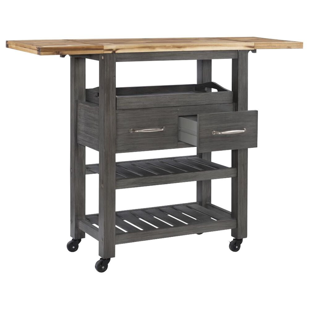 Parkerville Furniture Line Kauffman Kitchen Cart in Gray, , large