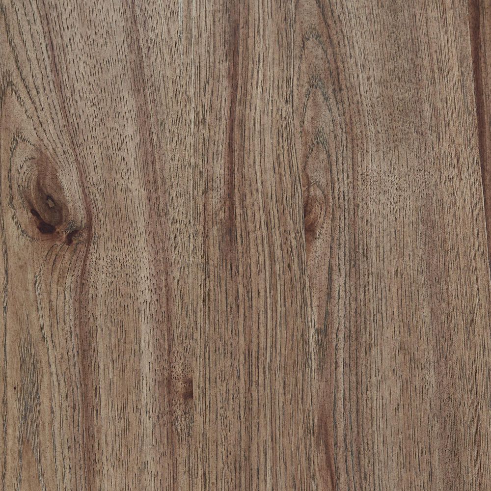 Ashley Ridgester Round Coffee Table in Light Brown and Matte Black, , large