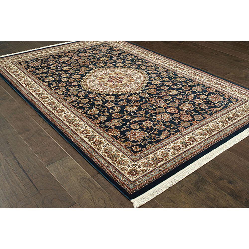 Oriental Weavers Masterpiece 033B 7&#39;10&quot; x 10&#39;10&quot; Navy Area Rug, , large