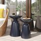Hearth and Haven Serenita Patio Side Tables in Navy Blue (Set of 2), , large