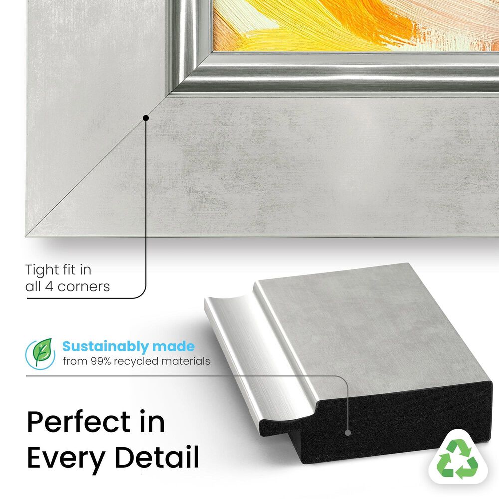 Deco TV Frames Premiere 85" Frame Bezel for Samsung the Frame TV in Contemporary Silver, , large