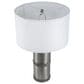 A&B Home Hammered Table Lamp with Collapsible Shade in Gray and Silver, , large
