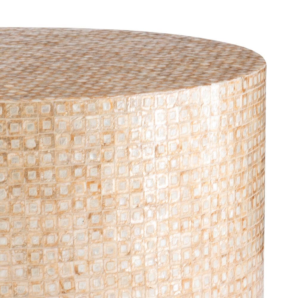 Linon Home Decor Perrin Coffee Table in Gold and Ivory, , large