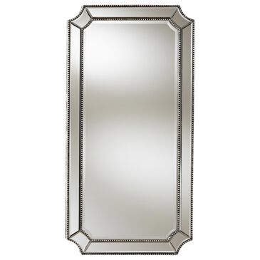 Baxton Studio Romina Accent Wall Mirror in Antique Silver, , large